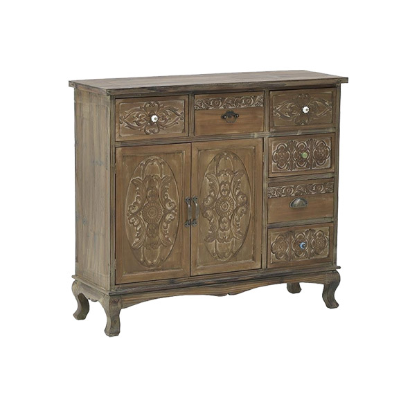 Carved Chest Of Drawers  100 x 32 x 90