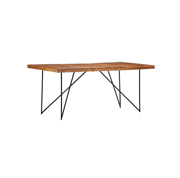 Kukri 1 -Dining Table- Wood With Metal 180 x 90 x 76