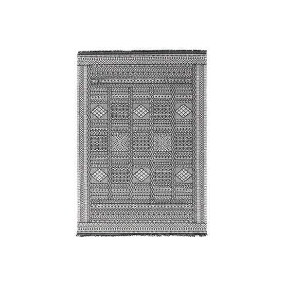 Deco- Black Cotton Carpet  160 x 230